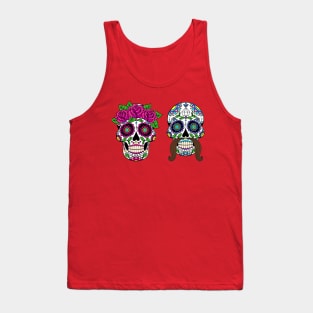 Couple Sugar Skulls Tank Top